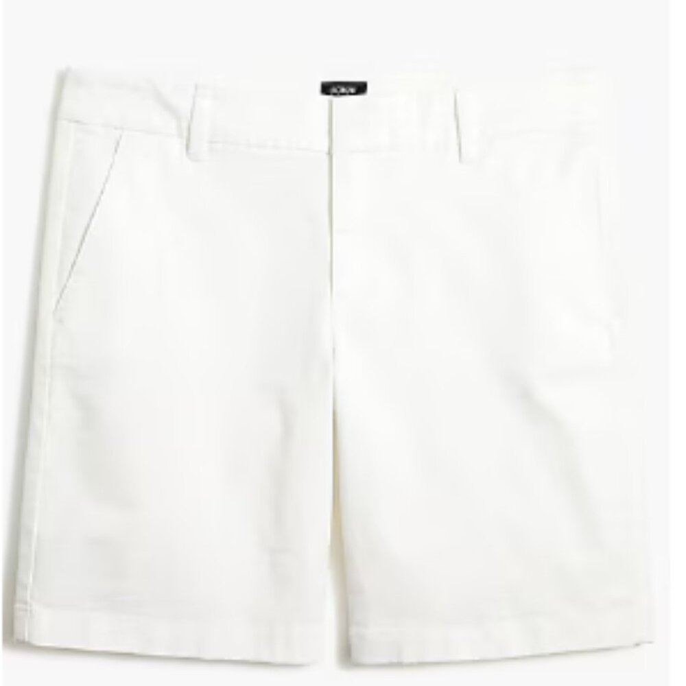 J.Crew 9" Frankie Bermuda Chino Short-White - Picture 4 of 12